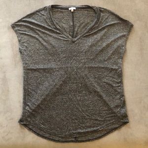 Splendid Marble Pleated Top Sz M